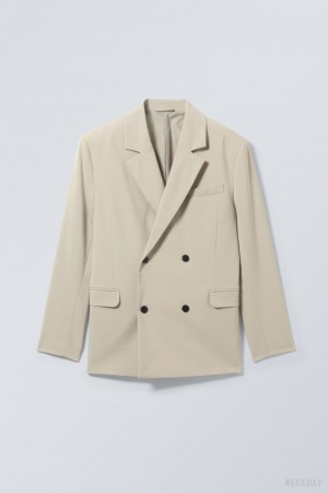 Beige Weekday Leo Blazer | FVEU0771