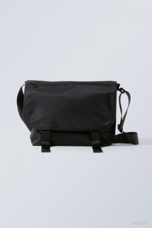 Black Weekday Messenger Bag | LAMH5788