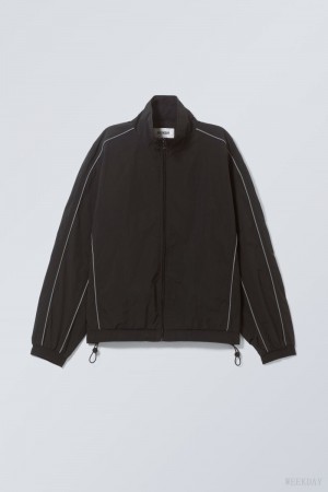 Black Weekday Nera Windbreaker Jacket | KNJQ8951