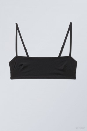 Black Weekday Soul Soft Bra Bra | FGTL7164