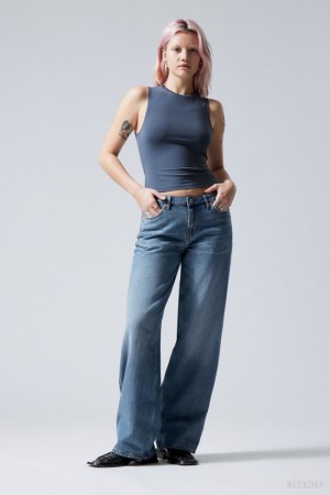 Blue Weekday Ample Low Loose Jeans | XAFV9258