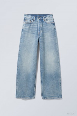 Blue Weekday Astro Loose Baggy Jeans | CEWK6543