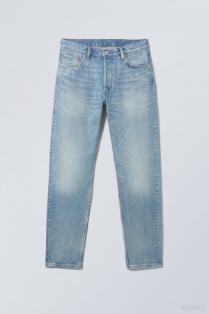 Blue Weekday Barrel Relaxed Tapered Jeans | LUZS3952