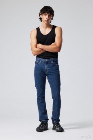 Blue Weekday Easy Regular Straight Jeans | IHEC4974