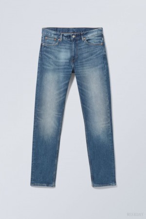 Blue Weekday Easy Regular Straight Jeans | QUBE0150