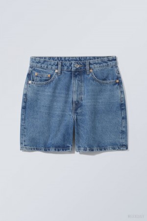 Blue Weekday Eya Denim Shorts | FCHZ8985