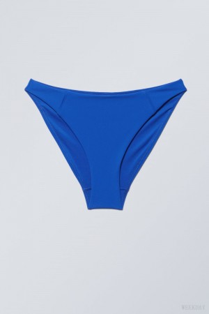 Blue Weekday High Cut Bikini Bottoms | OBAB3026