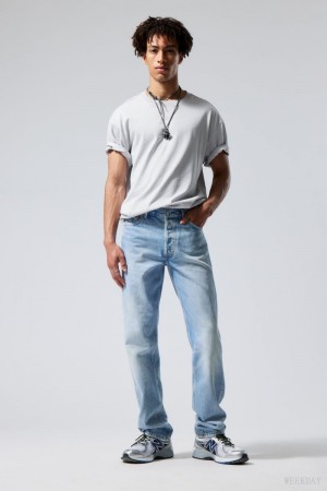 Blue Weekday Klean Regular Straight Jeans | NRTX2798