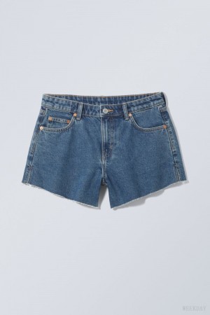 Blue Weekday Swift Denim Shorts | BPNX5692