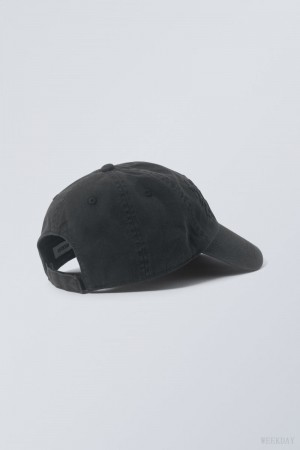 Dark Grey Weekday Essential Embroidery Cap | QXAN2150