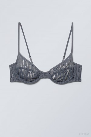 Dark Grey Weekday Molly Underwire Bra Bra | LNBO7842