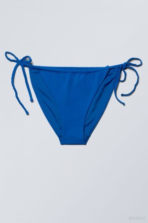 Deep Blue Weekday Breeze String Bikini Bottoms | CLSS2194