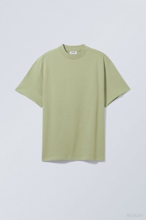 Green Weekday Great Heavyweight T-shirt | SCJI0572