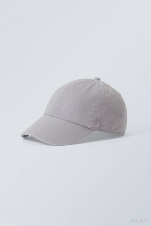 Grey Weekday Essential Washed Cap | QFOC3886