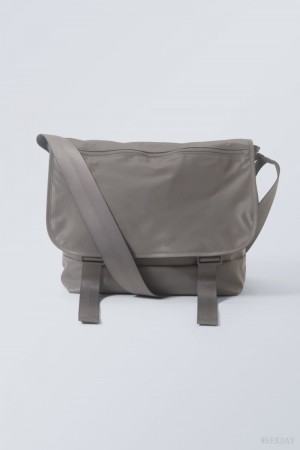 Grey Weekday Messenger Bag | EEVU5858