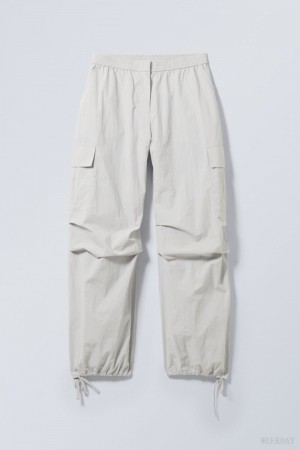 Grey Weekday Nila Parachute Trousers | LICM5100