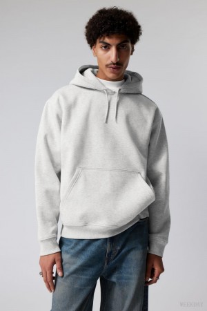 Grey Weekday Relaxed Heavy Hoodie | SLCR7052