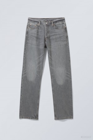 Grey Weekday Space Relaxed Straight Jeans | IWIC9208