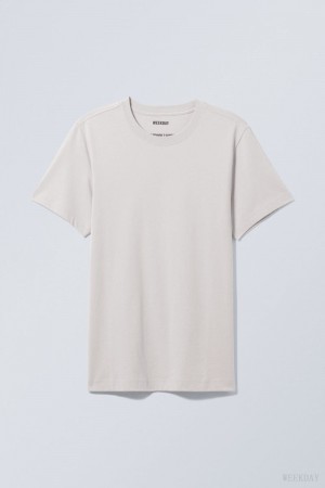 Grey Weekday Standard Midweight T-shirt | BOYA2392