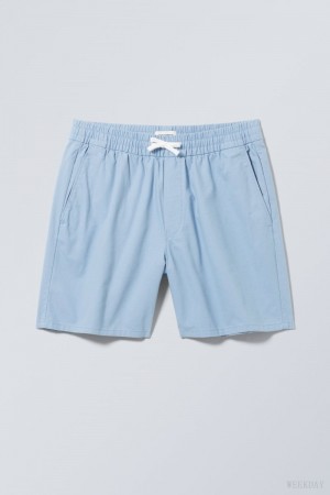 Light Blue Weekday Olsen Regular Shorts | RDGR2978