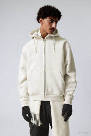 Light Mole Weekday Hassan Fleece Zip Hoodie | POND7549