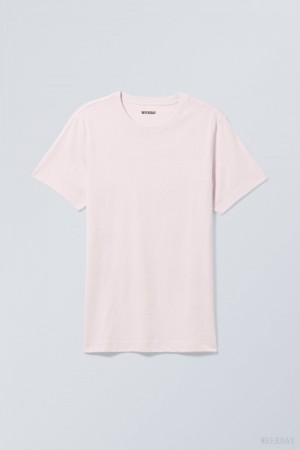 Light Purple Weekday Standard Midweight T-shirt | ZSST3845