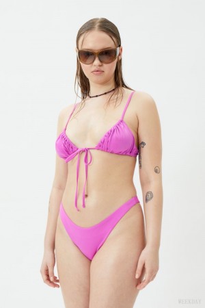 Pink Weekday Brazilian Mini Bikini Bottom | KPOW6061