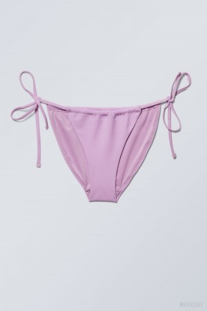 Pink Weekday Breeze String Bikini Bottoms | FUWE1866