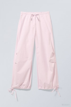 Pink Weekday Luisa Parachute Trousers | WSED4099