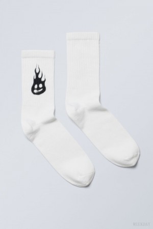 Rabbit artwork Weekday Graphic Sport Sock | CSYX5458