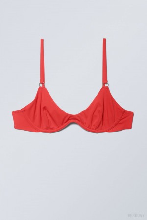 Red Weekday Wire Bikini Top | LTLT5012