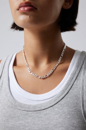 Silver Weekday Teo Necklace | TJFY2150