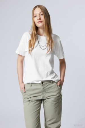 White Light Weekday Essence Standard T-shirt | NQGS4694