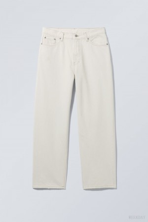 White Weekday Galaxy Loose Straight Jeans | QNMD1450