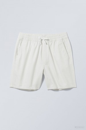 White Weekday Olsen Regular Shorts | PFDU9599