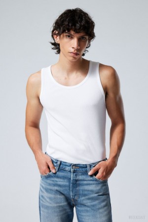 White Weekday Standard Tank Top | UTJA1735