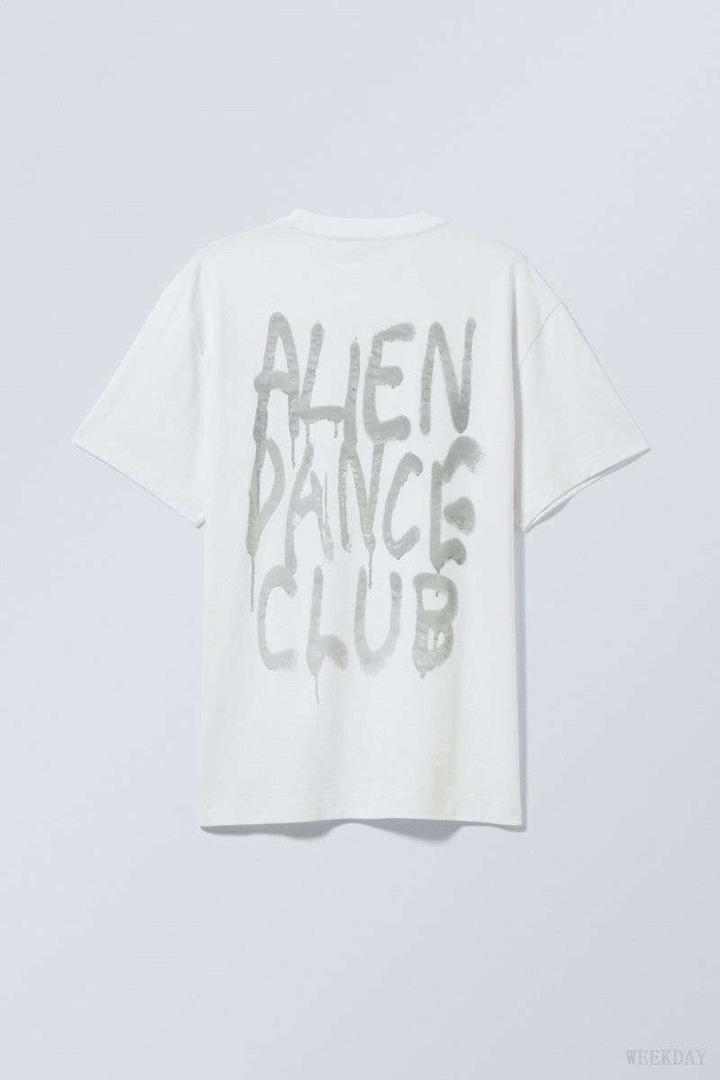 Alien Dance Club Weekday Oversized Graphic Printed T-shirt | ORLV9618