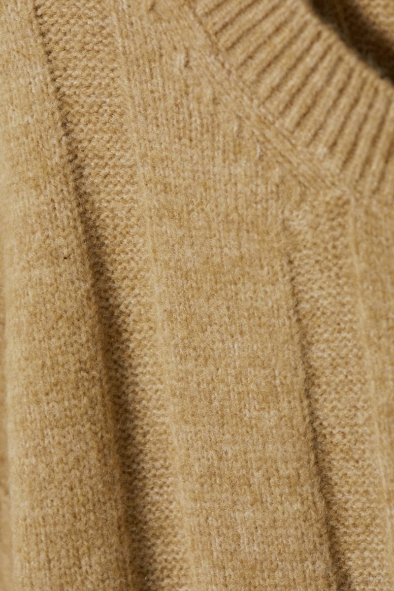 Beige Weekday Fiona Rib Sweater | CMGE6381