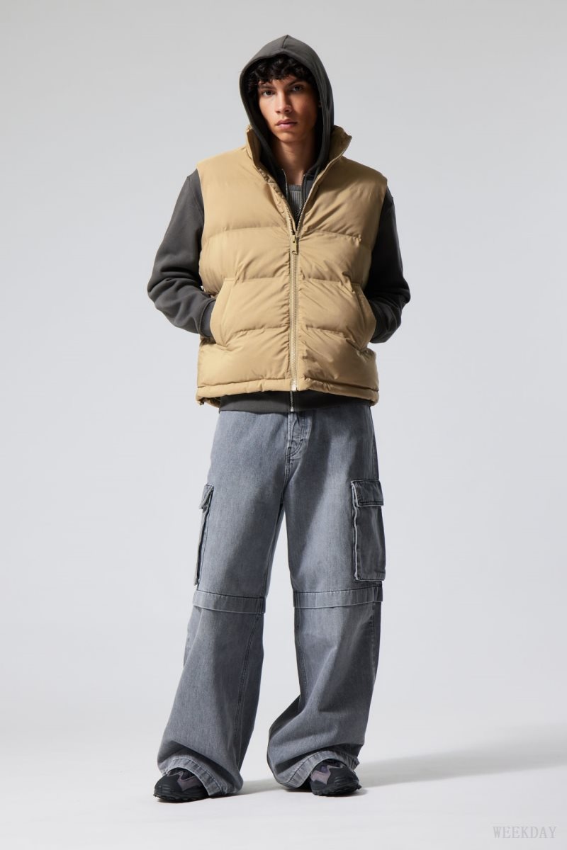 Beige Weekday Kip Puffer Vest | FTXW5254