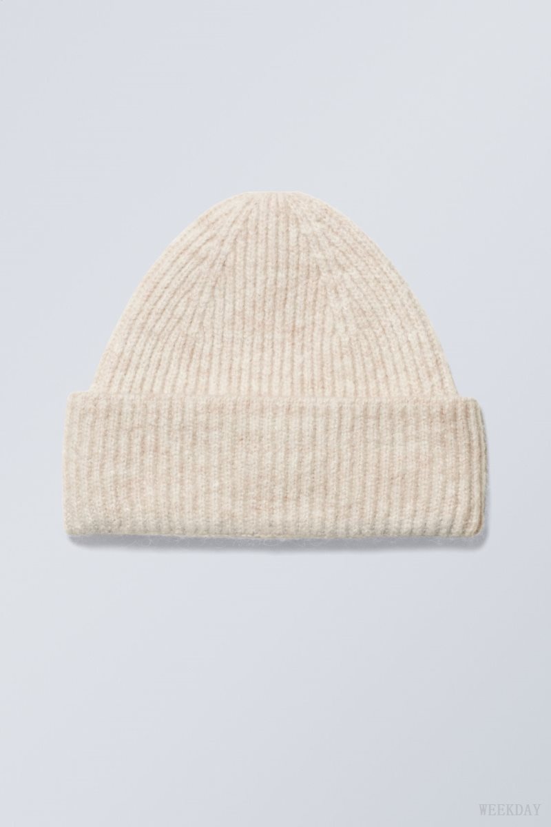 Beige Weekday Pow Beanie | TPJI9220