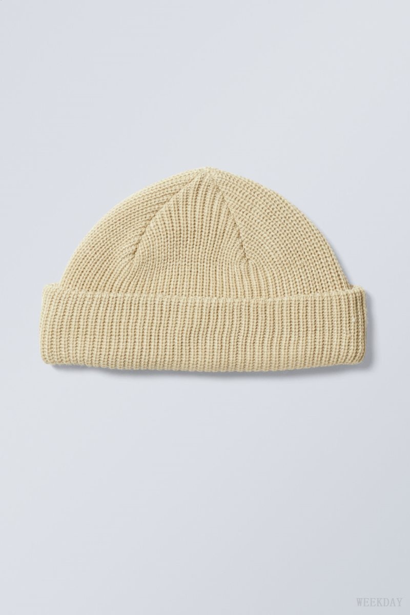 Beige Weekday Stan Beanie | YTIF3241