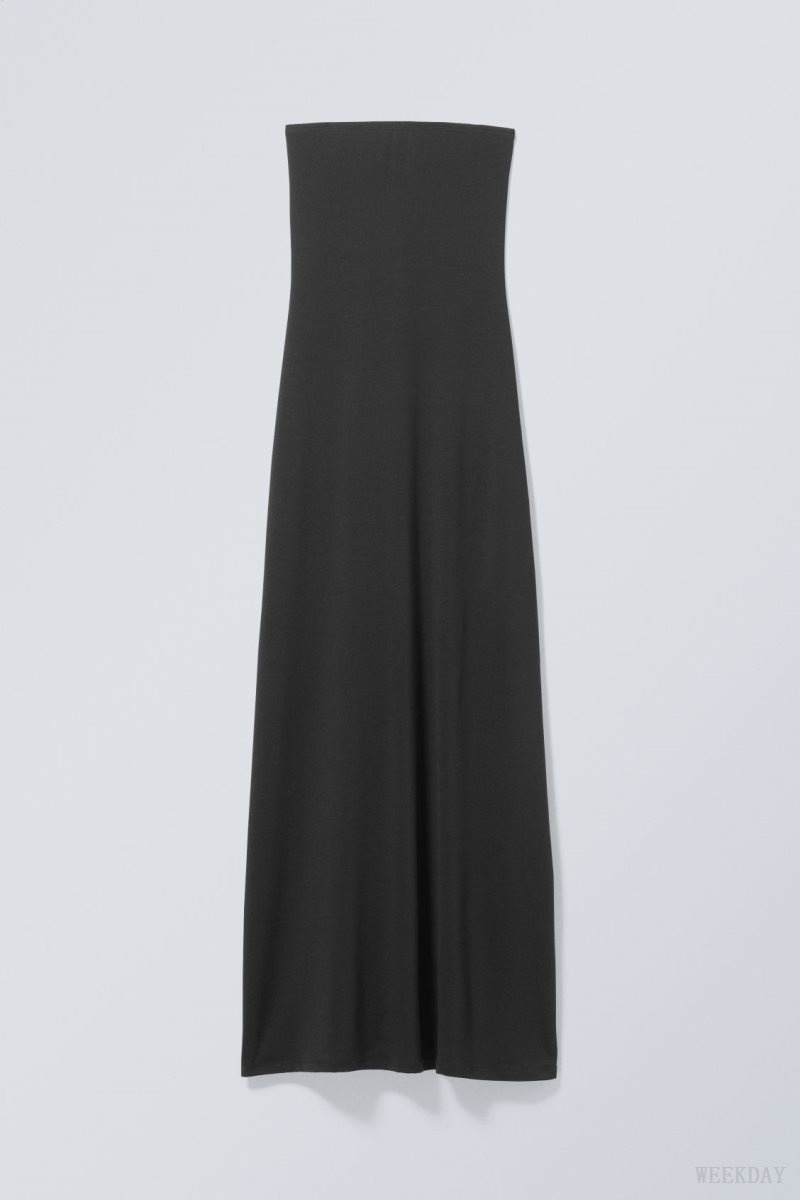 Black Weekday Act Tube Dress | LGAS8884