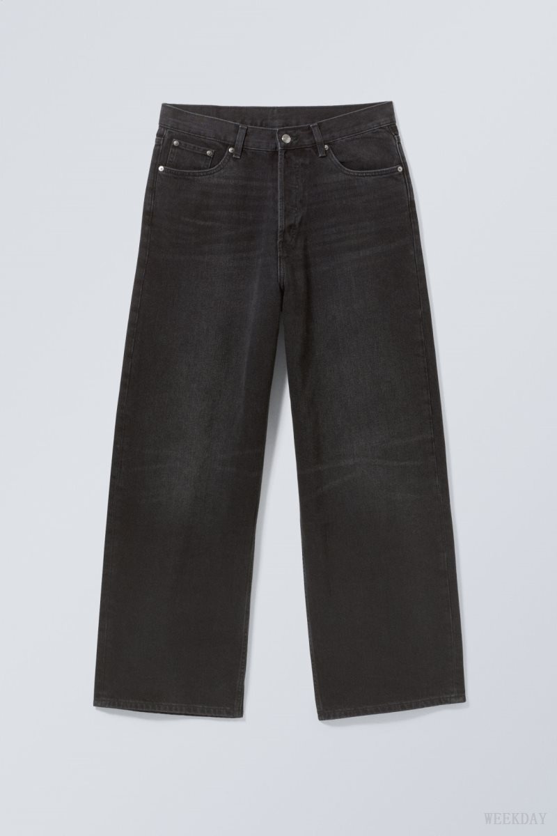 Black Weekday Astro Loose Baggy Jeans | HWRF7878