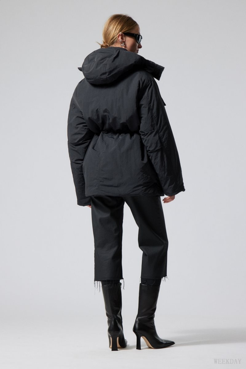 Black Weekday Attila Padded Parka | NXHG7805