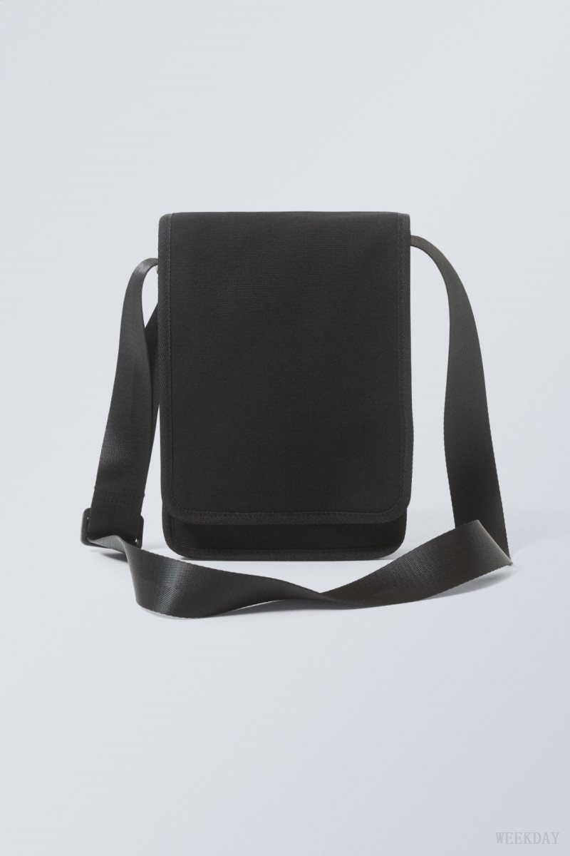 Black Weekday Becky Canvas Bag | UMIT7286