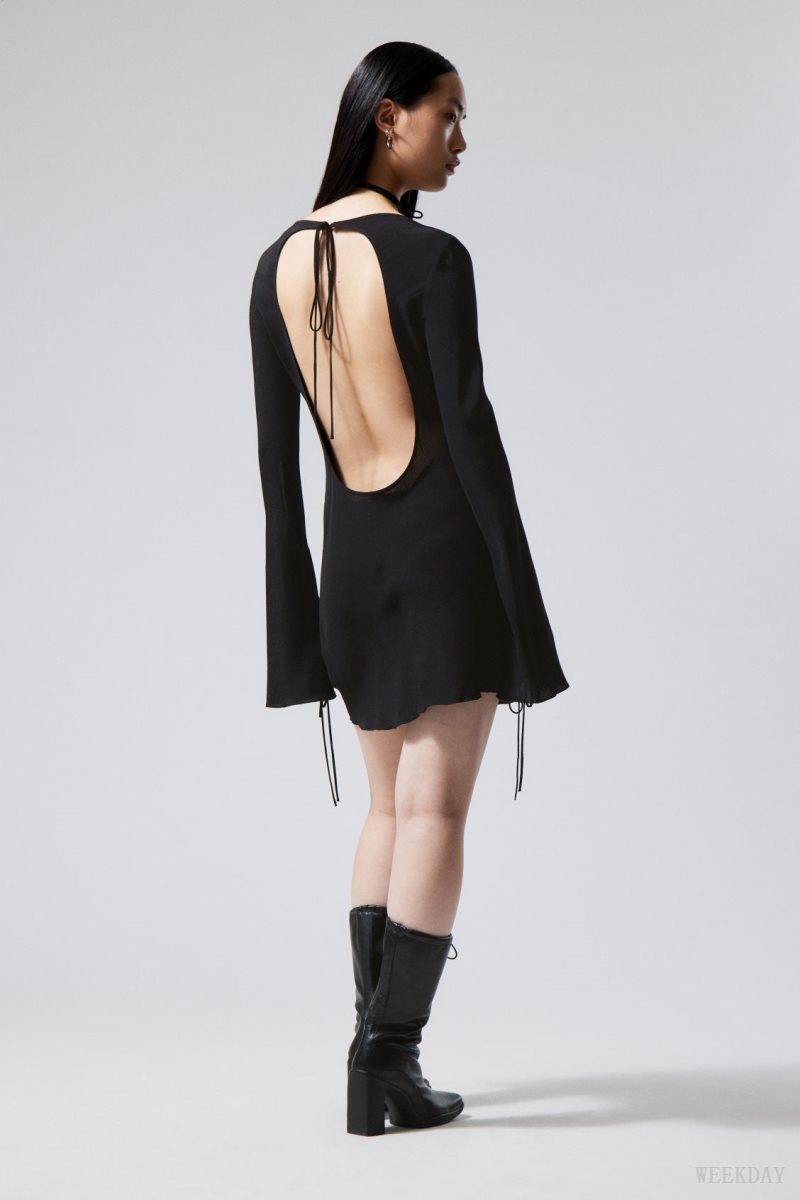 Black Weekday Bella Mini Dress | HQCD6884