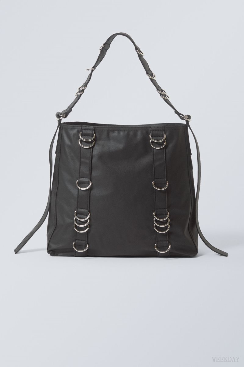 Black Weekday D-Ring Bag | UCAB7481