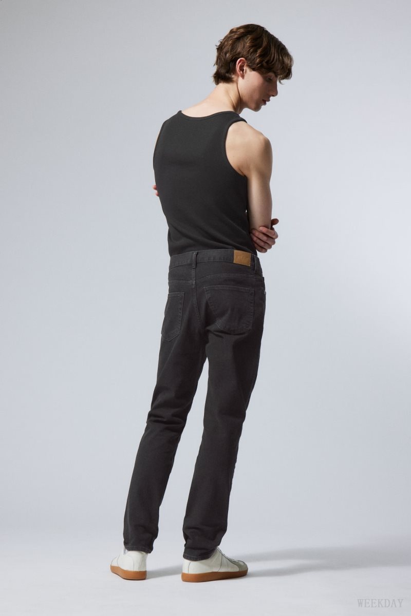 Black Weekday Easy Regular Straight Jeans | MOGQ6026