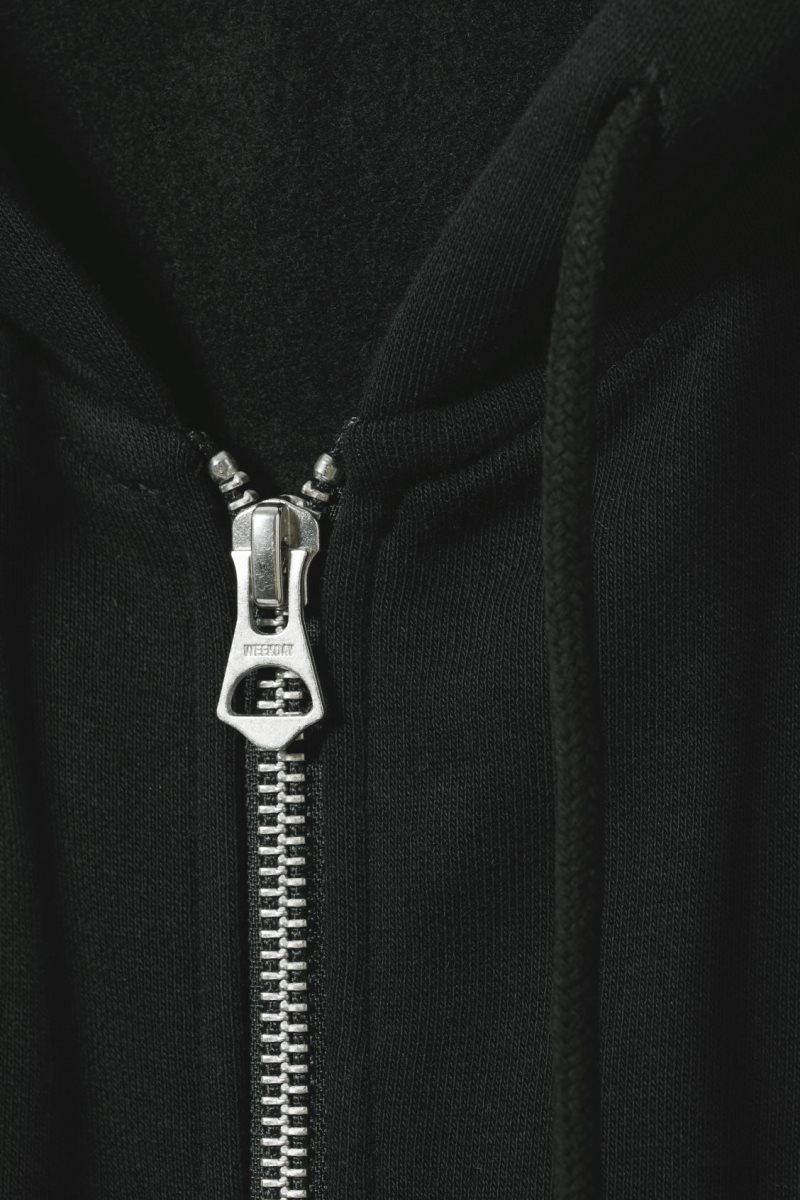 Black Weekday Essence Standard Zip Hoodie | VQGU9574