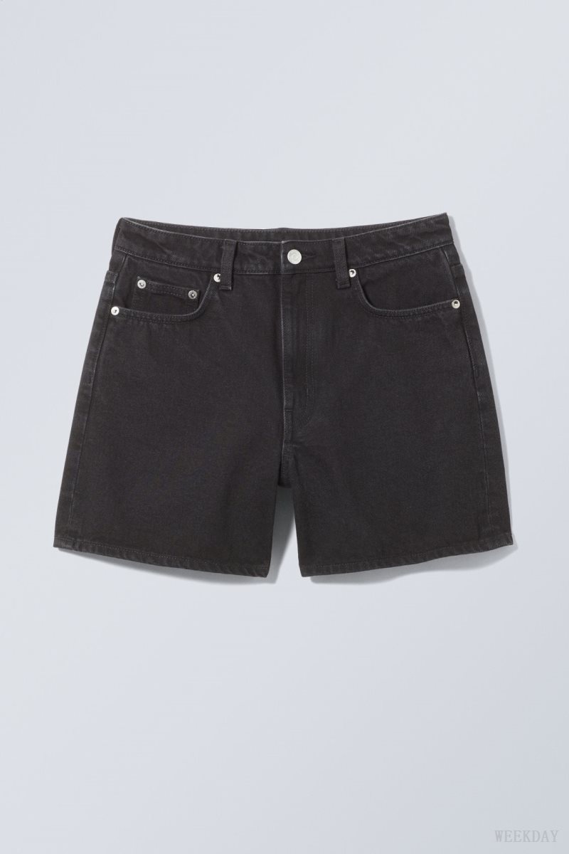 Black Weekday Eya Denim Shorts | DQSK8524